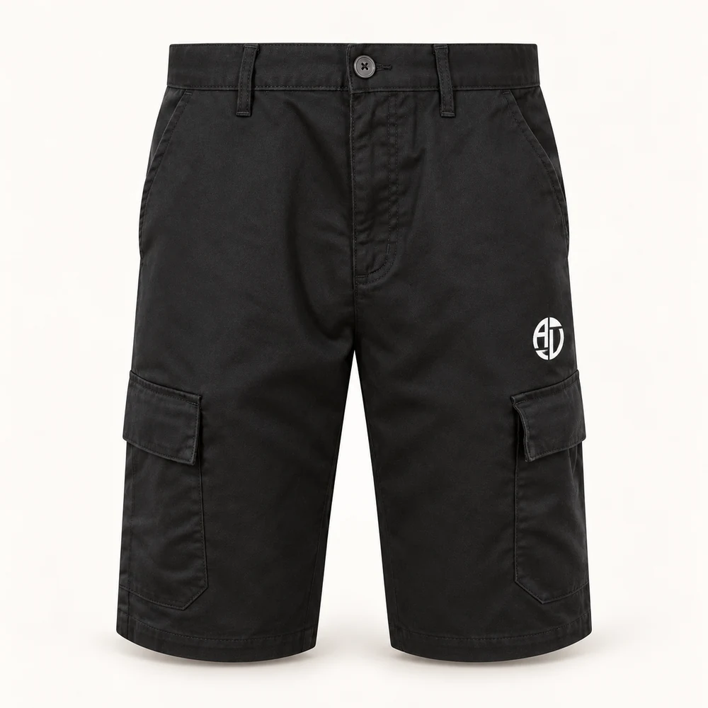 Illustrative APRAWEAR branded pro cargo short mockup