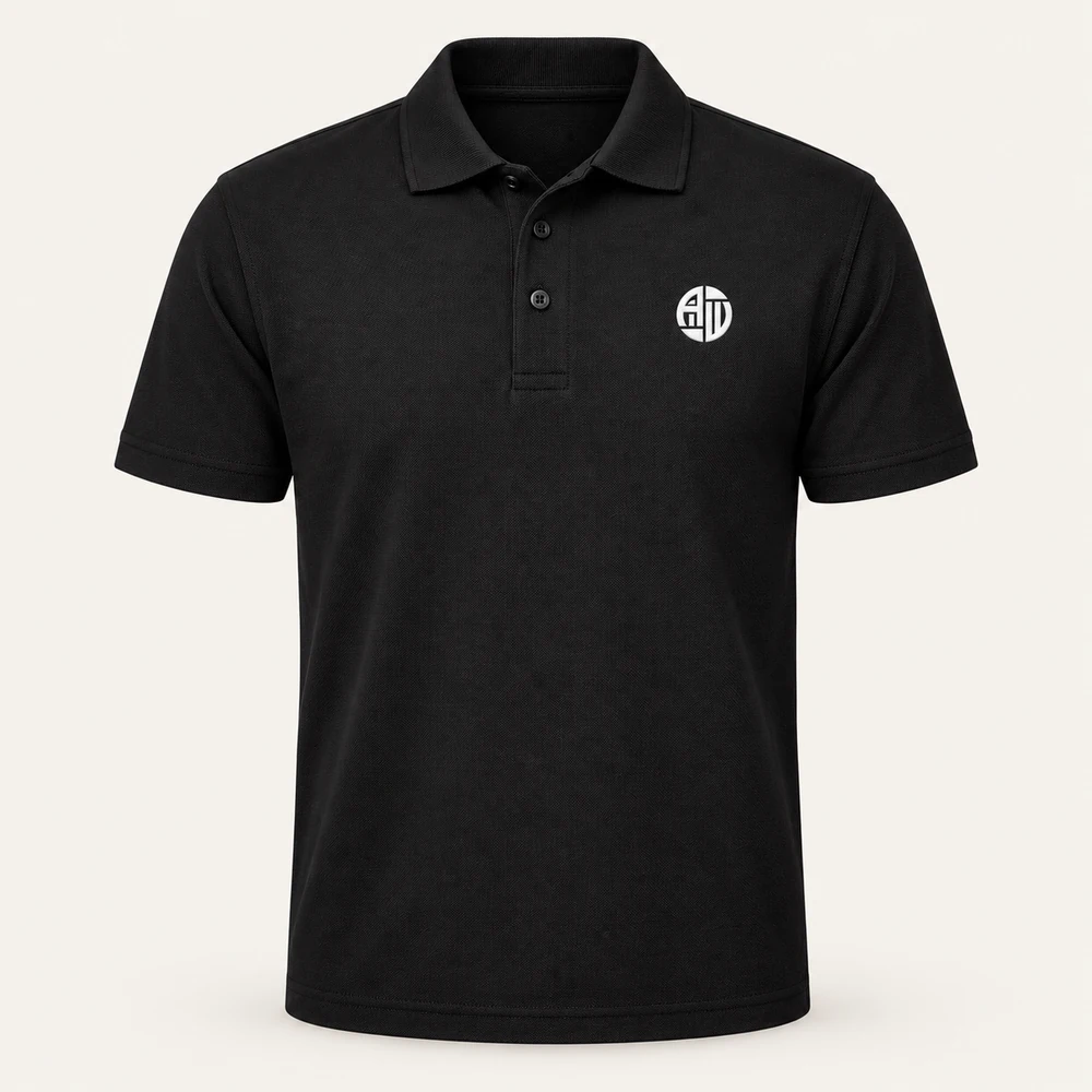 UNEEK UC104 Heavyweight Cotton Poloshirt — illustrative APRAWEAR branded mockup