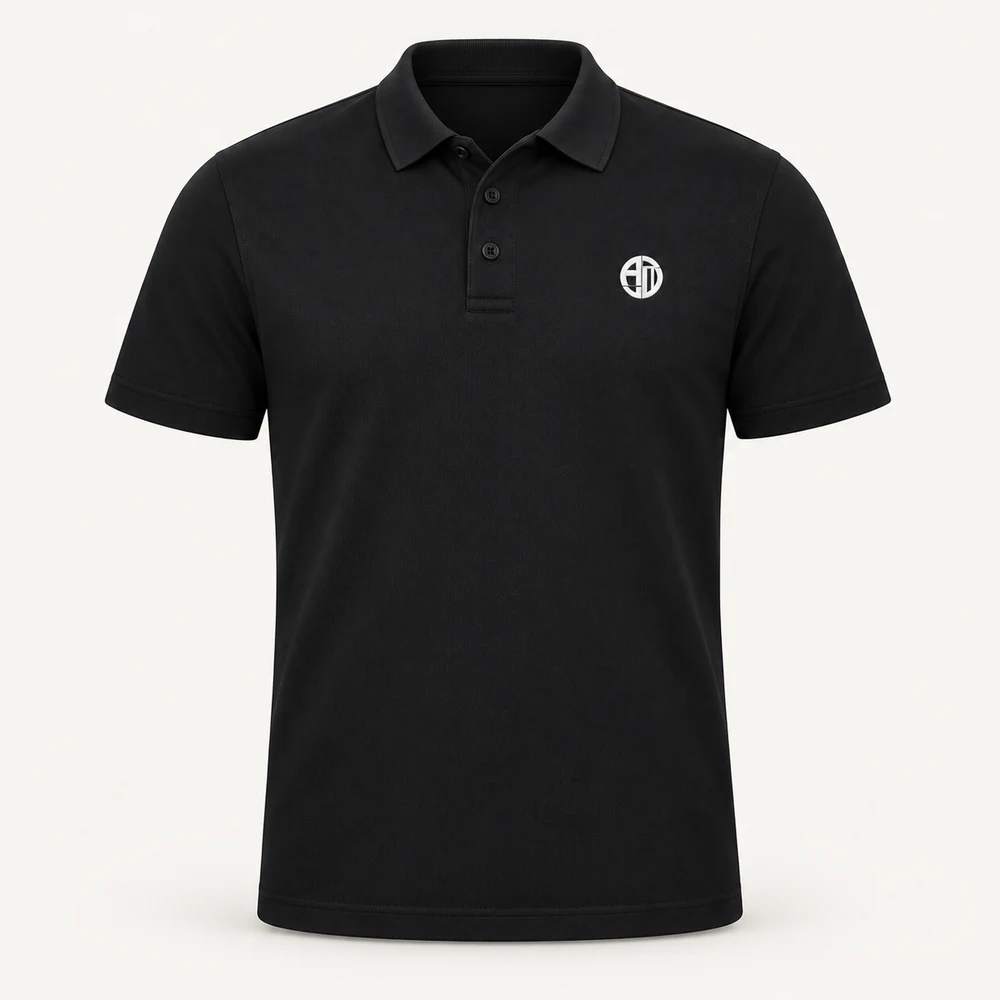 Illustrative APRAWEAR branded men’s ultra cool workwear poloshirt mockup