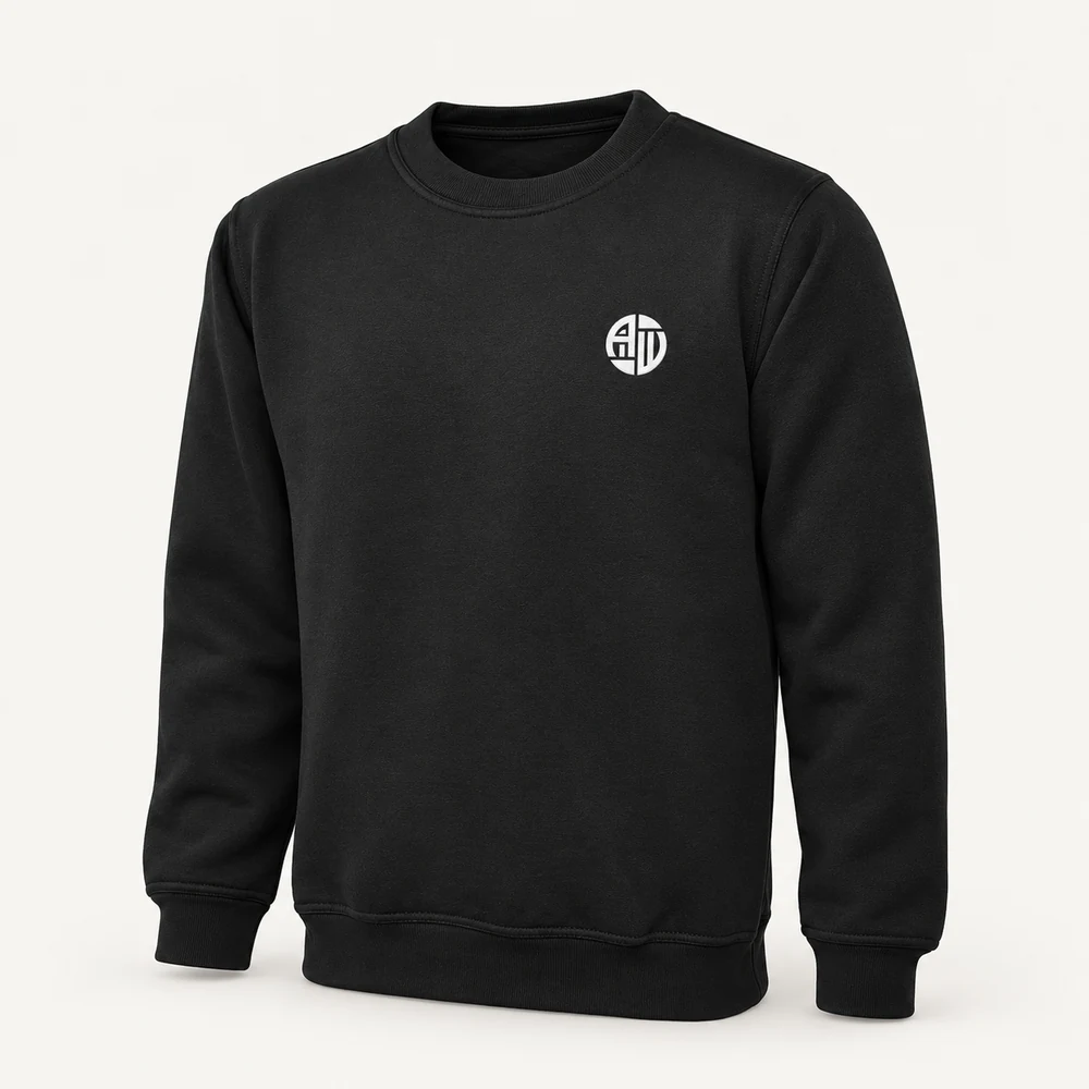 Illustrative APRAWEAR branded heavyweight sweatshirt mockup