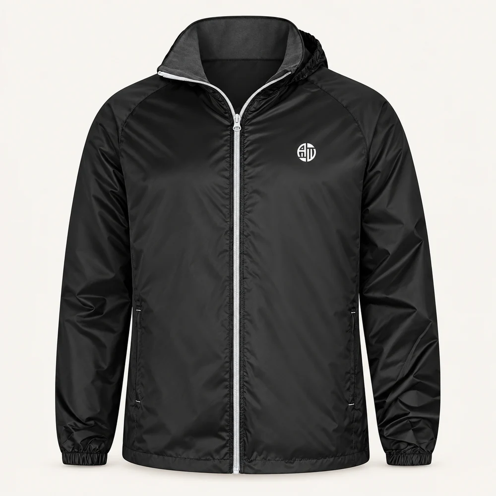 Illustrative APRAWEAR branded active jacket mockup