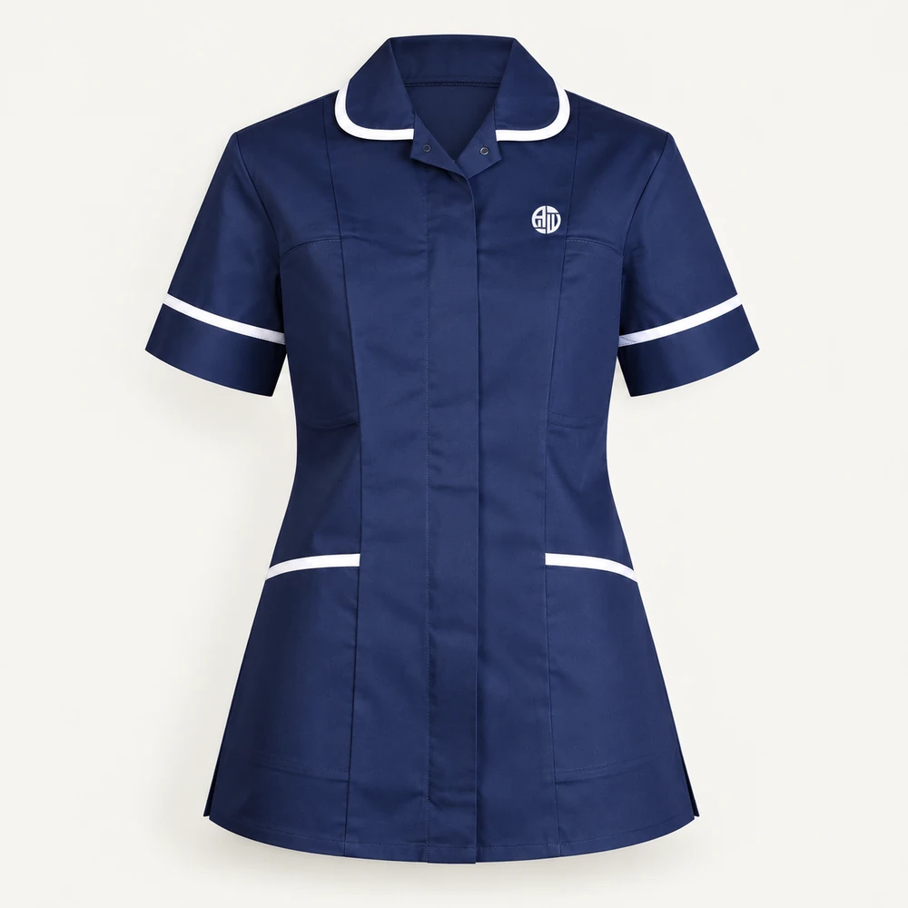 Illustrative APRAWEAR branded women’s heavyweight tunic mockup