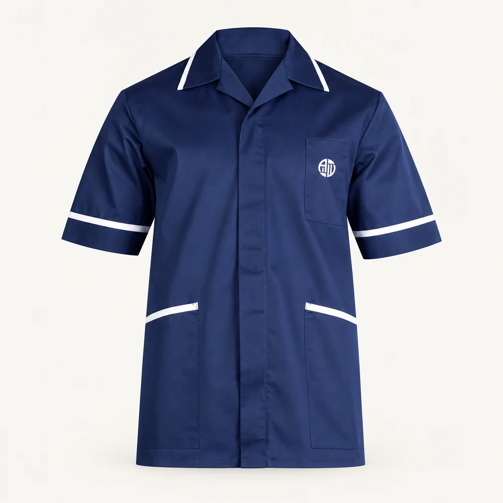 Illustrative APRAWEAR branded men’s heavyweight tunic mockup