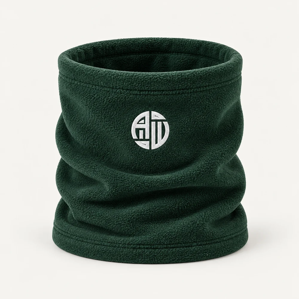 Illustrative APRAWEAR branded branded neck warmers mockup