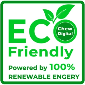 Chew Digital ECO Friendly — powered by 100% renewable energy